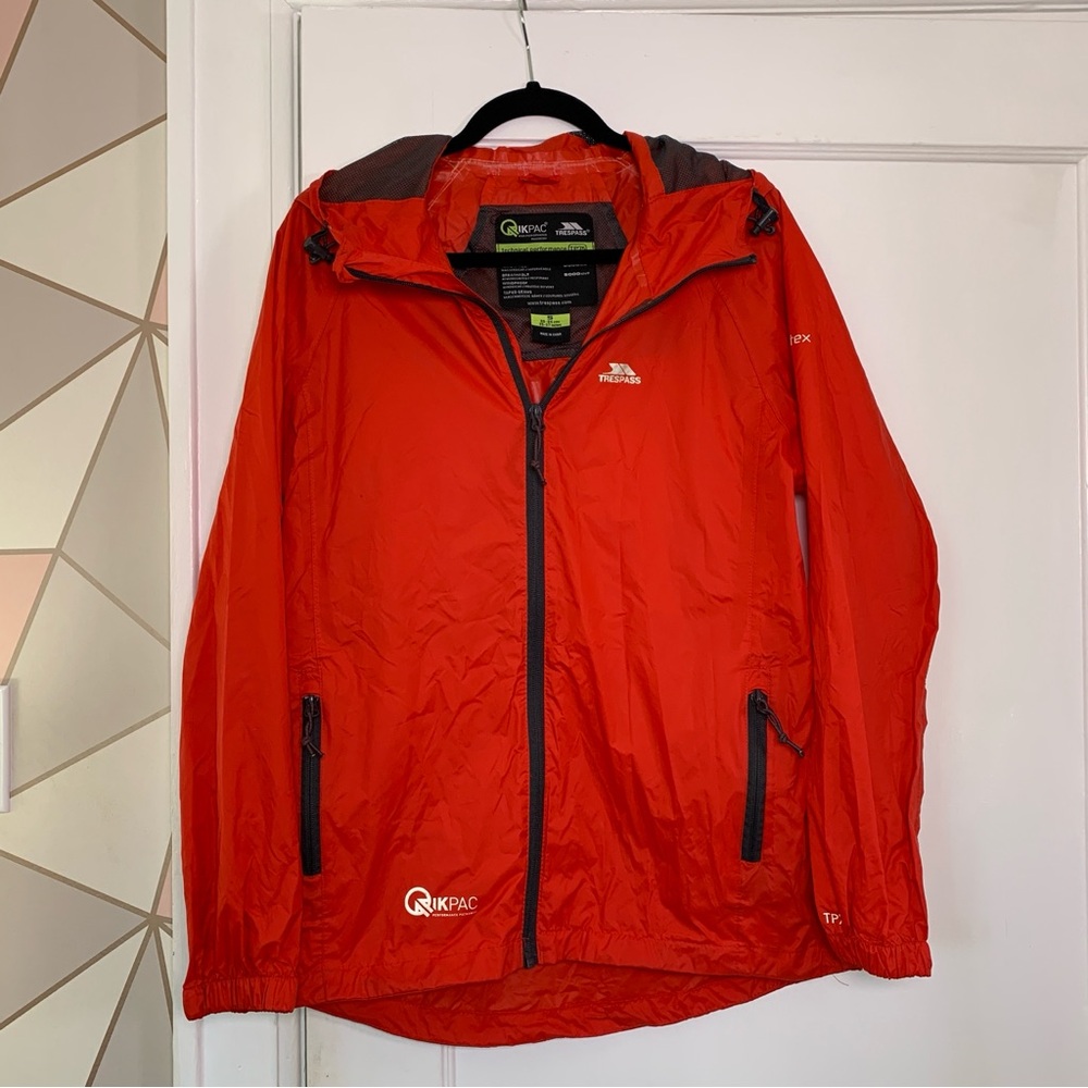Waterproof Packable Hiking Jacket QIKPAC Windbreaker Rain Camping men’s women’s